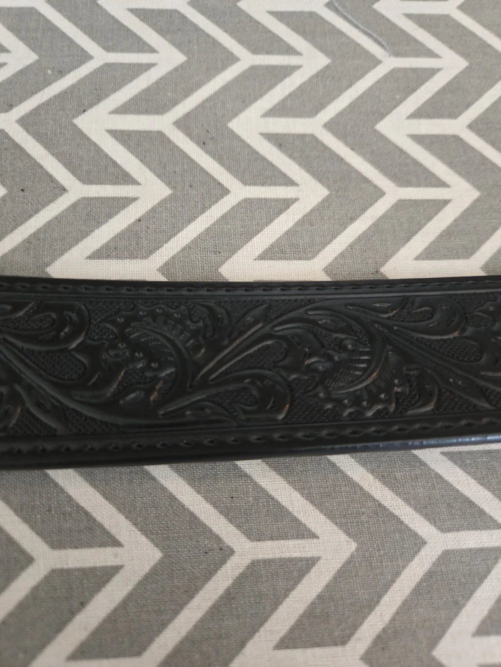 Rhinestone Western Belt Buckle with Black Strap